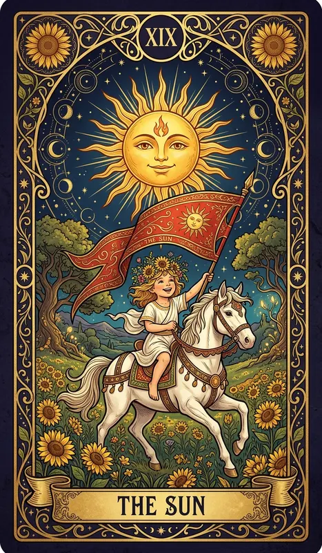 El Sol, una carta del tarot de Numenn